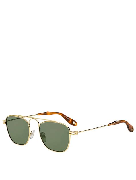 givenchy square aviator sunglasses